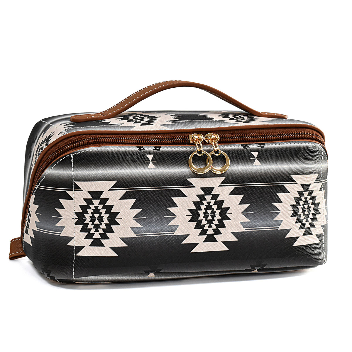 Bohemian Style Leather Cloud Pillow Large Capacity Makeup Bag
