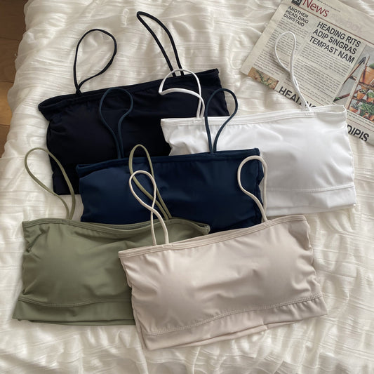Silk Ice Small Chest Push Up Tube Top Bras