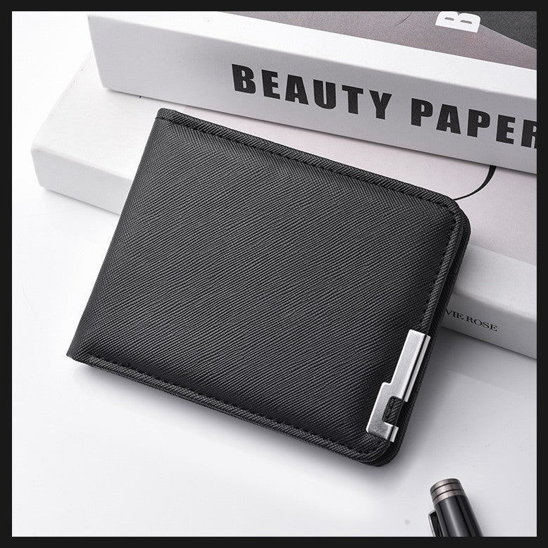 Men's High-grade Short College Thin Green Multi Men's Wallet