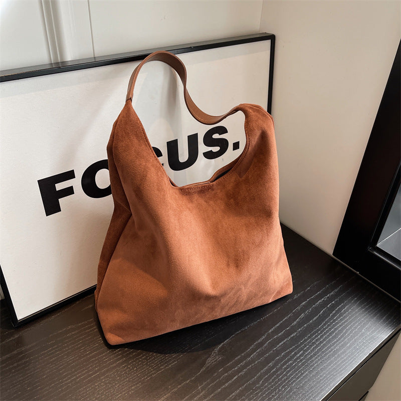Women's Large Capacity Fashion Vintage Flannel Trendy Women's Shoulder Bag