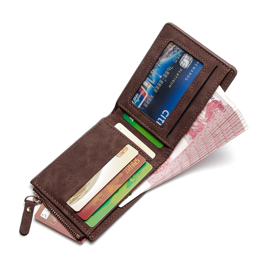 Comfortable Men's Pocket Vintage Short Dollar Men's Wallet