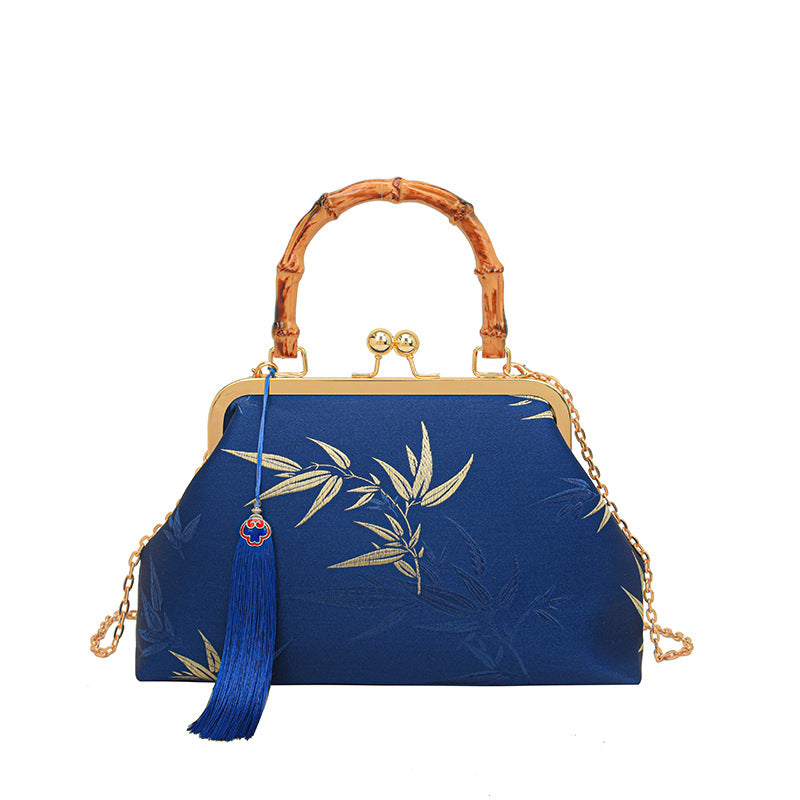 Chinese Style Clutch Elegant Retro Bamboo Handbags