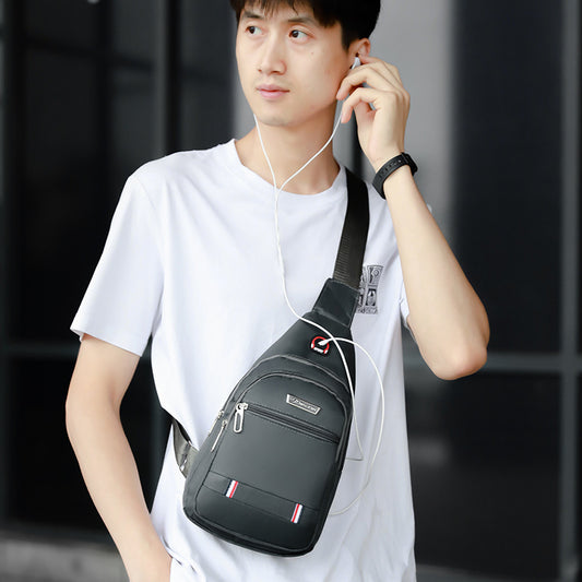 Men's Trendy Oxford Cloth Fashion Simple Portable Men's Chest Bags