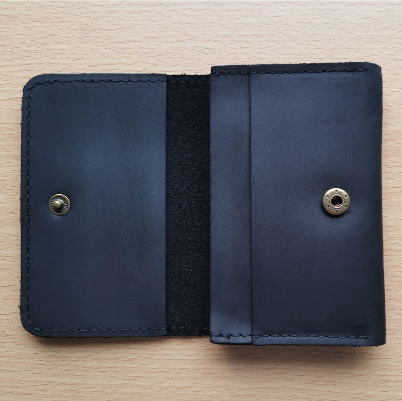 Men's First Layer Cowhide Driving License Leather Card Holder