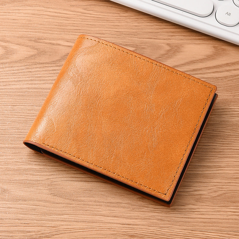 Comfortable Men's Horizontal Short Retro None Men's Wallet