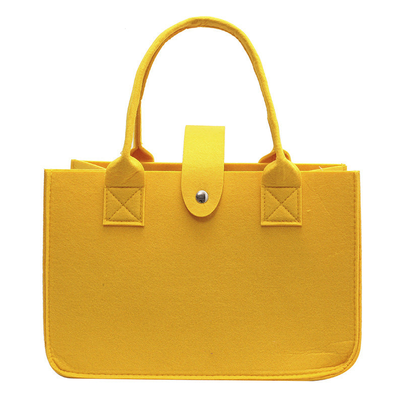 Clean Portable Felt Wedding Gift Commuting Handbags