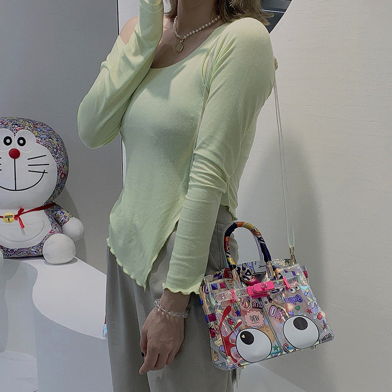 Women's Transparent Large Laser Fashionable Elegant Women's Shoulder Bag