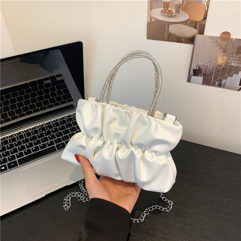 Women's Summer Trendy Party Pleated Cloud Chain Women's Shoulder Bag