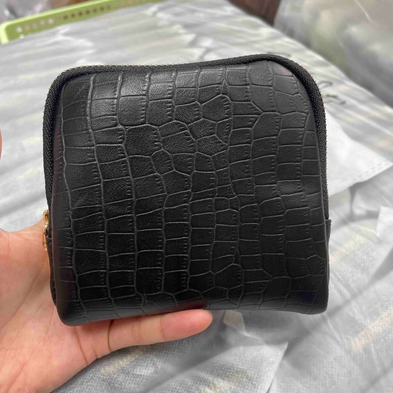 Storage Plain Oil Wax Leather First Layer Cowhide Jewelry Bracelet Makeup Bag