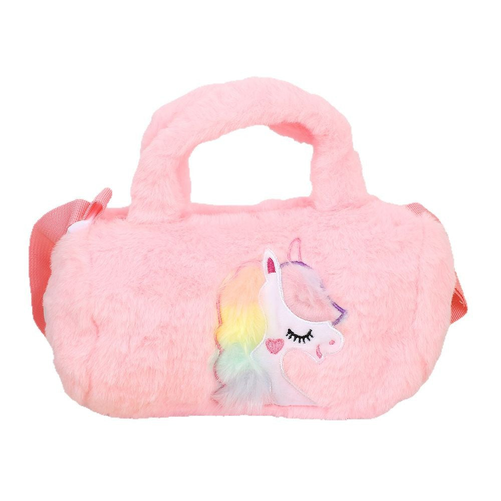 Children's Plush Cartoon Cute Unicorn Large Capacity Bags