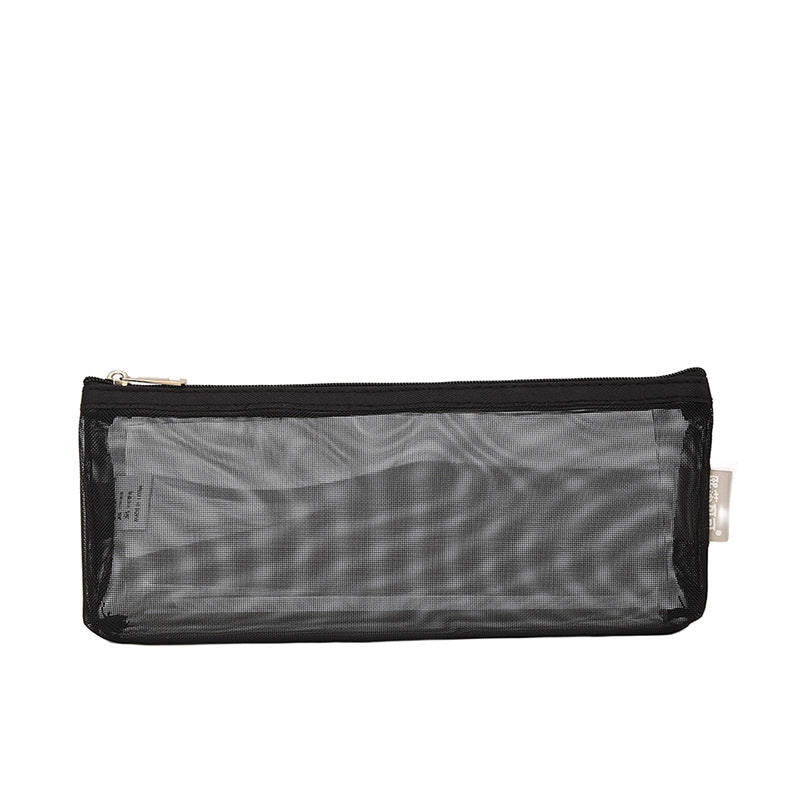 Triangle Mesh Portable Clear Eyebrow Pencil Brush Mini Makeup Bag