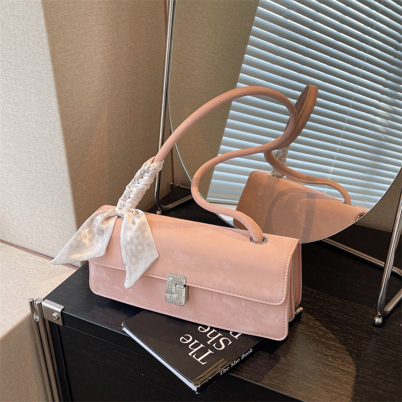 Women's Western Style Sier For French Minority Underarm Bags