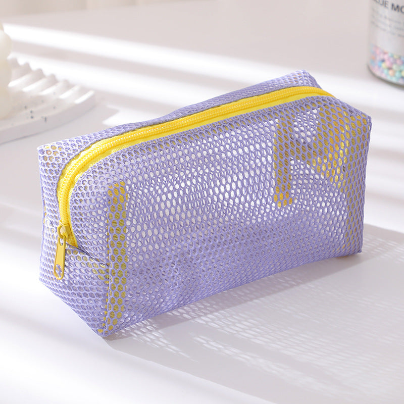 Dopamine Storage Large Capacity Mesh Sand Cosmetic Bags