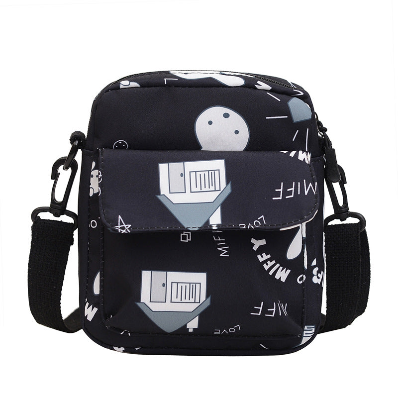 Wind Nylon Fresh Fashion Iti Printing Women's Messenger Bag