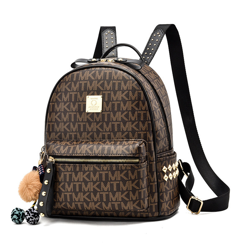 Letter Fashion Large Capacity Simple Popular Backpacks