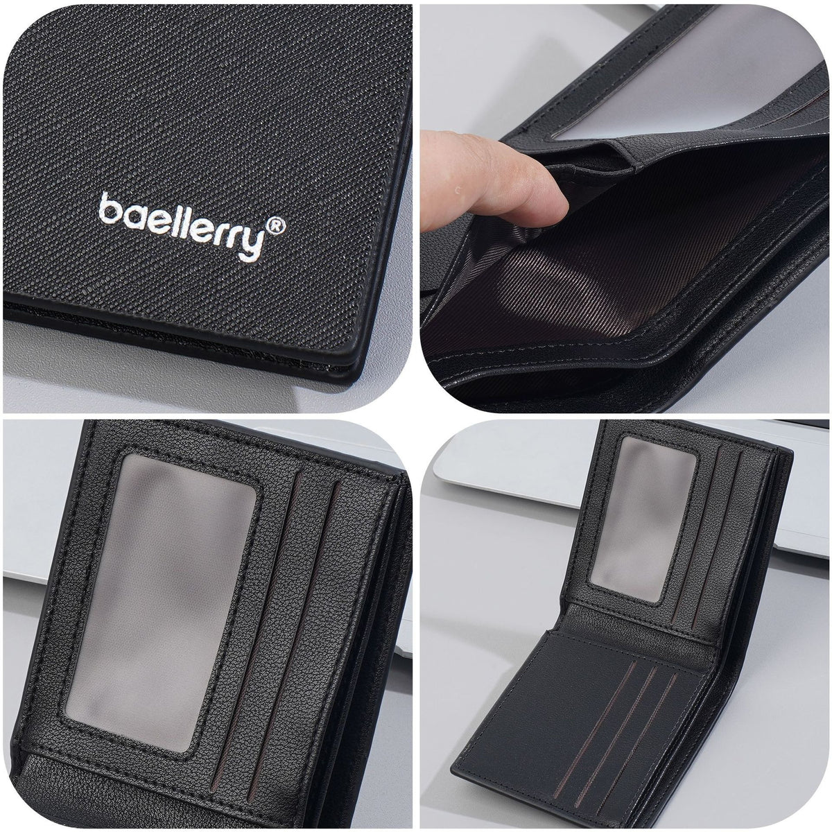 Men's Short Minimalist Multiple Slots Frosted Horizontal Men's Wallet