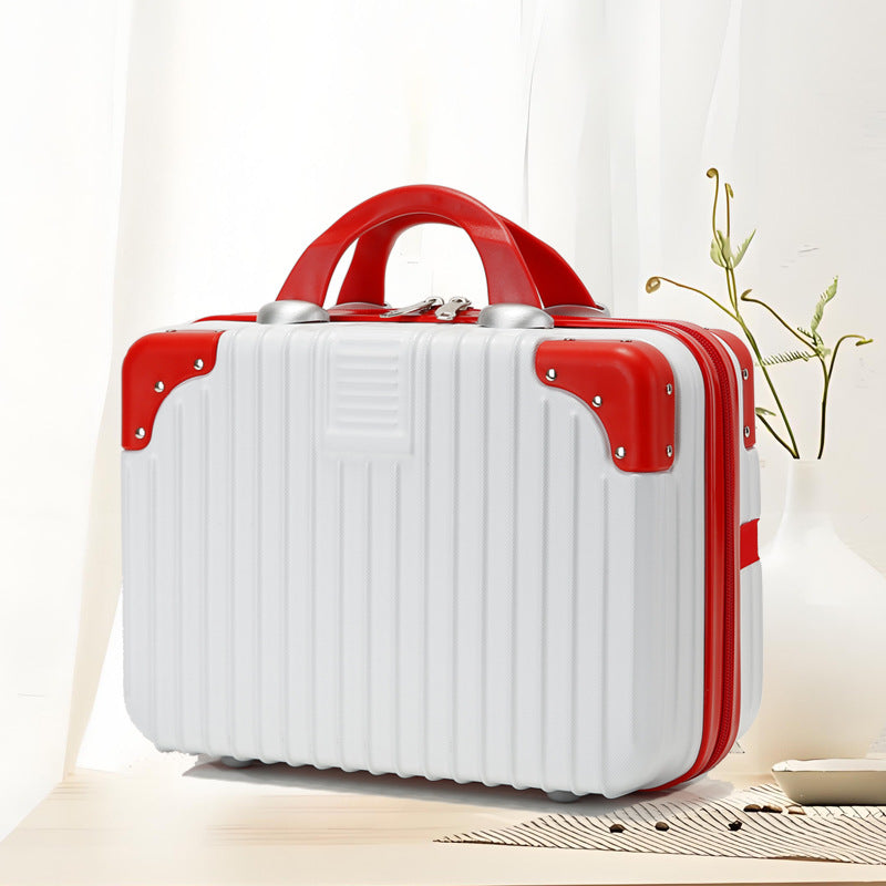 Inch Storage Mini Boarding Retro Blue Makeup Bag