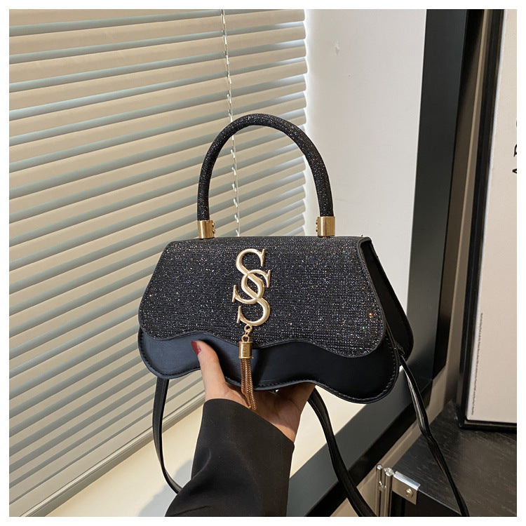 Trend Letter Hardware Spring Fashion Pop Oblique Women's Shoulder Bag