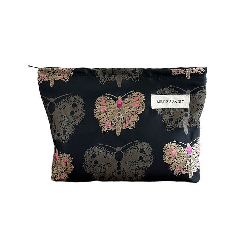 Chinese Butterfly Vintage Storage Fabric Large Capacity Home Good-looking Makeup Bag