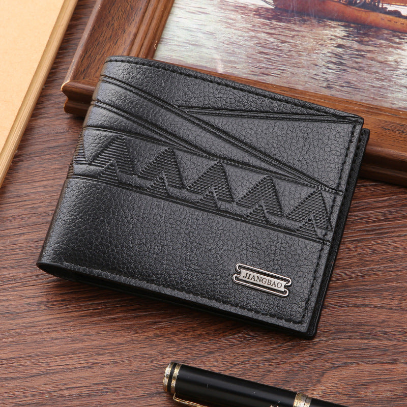 Men's Green Fashion Embossing Horizontal Soft Leather Large Men's Wallets