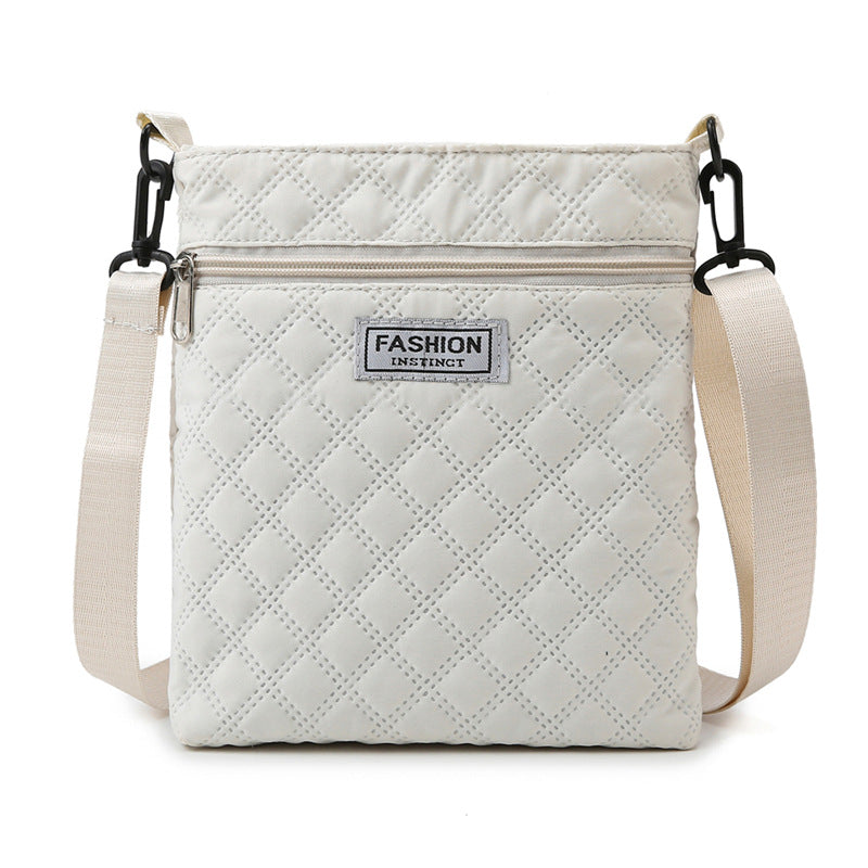 Fashion Simple Design Diamond Check Female Bags