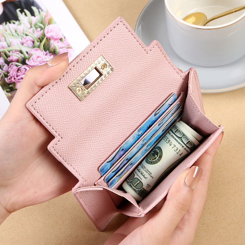 Palm Print Female Cute Large Capacity Card Holder