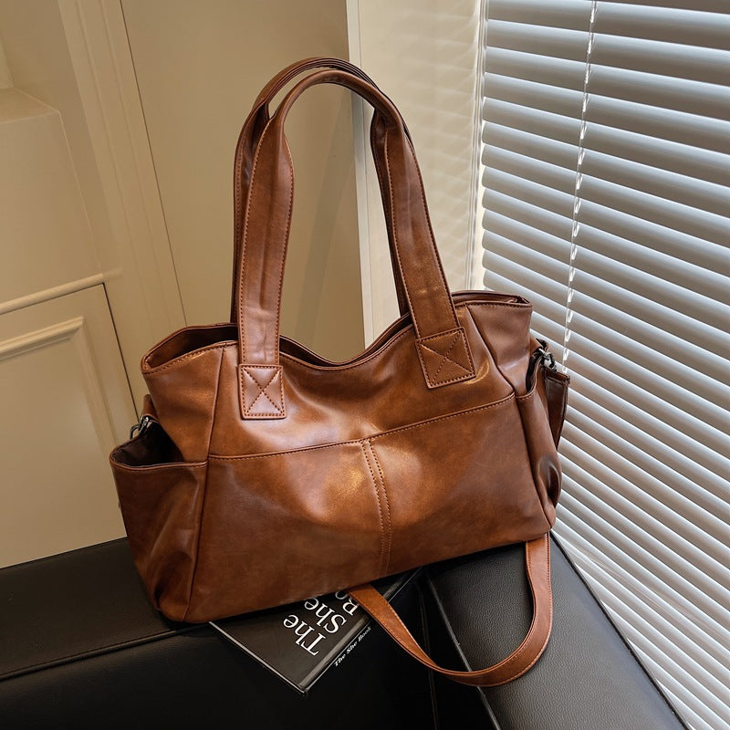 Lady Temperament Large Capacity Textured Fashion Women's Shoulder Bag