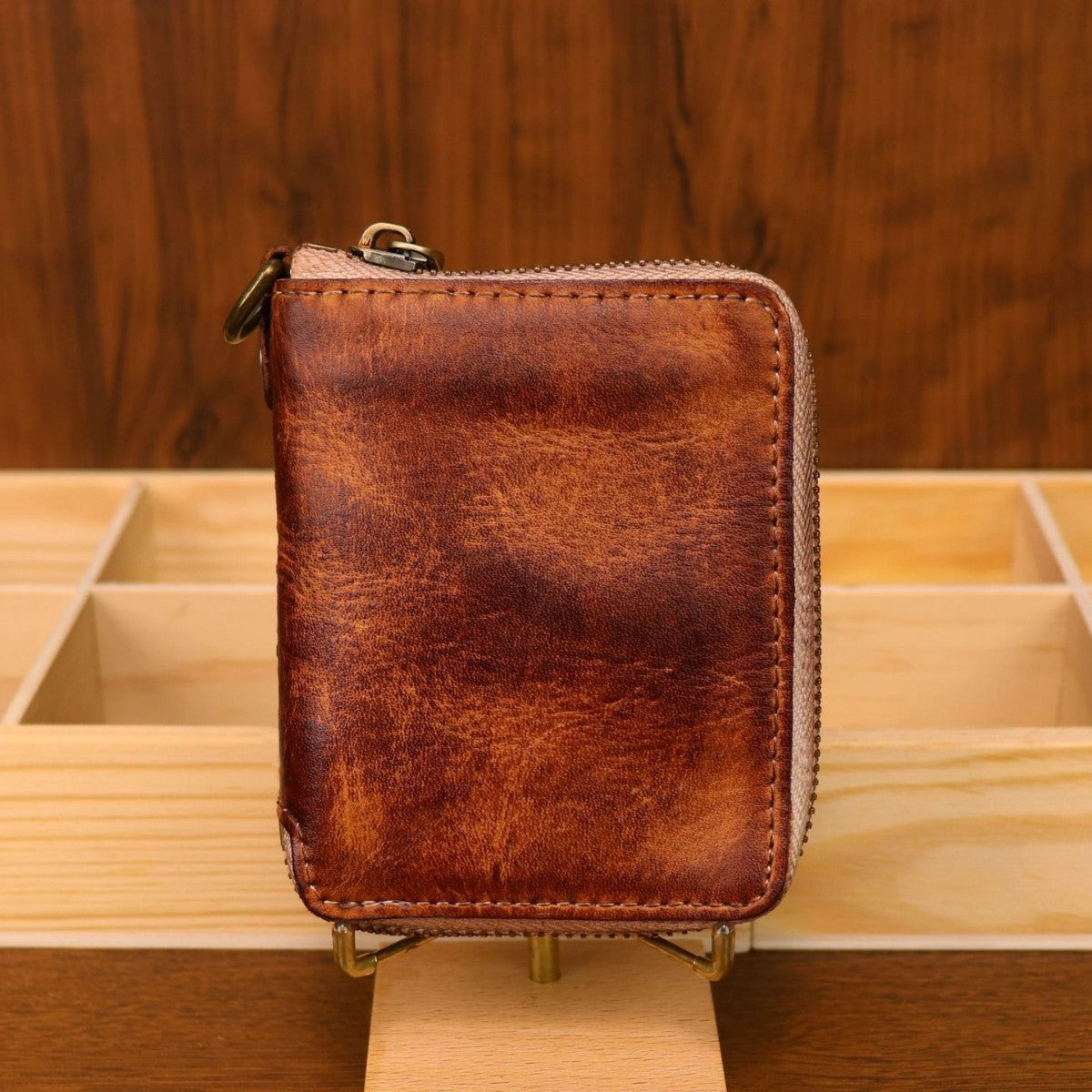 Men's Short Genuine Leather Simple Vertical First Layer Cowhide Men's Wallet