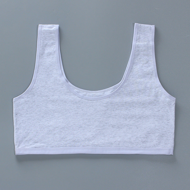 Fat Weight Cotton High School Summer Bras