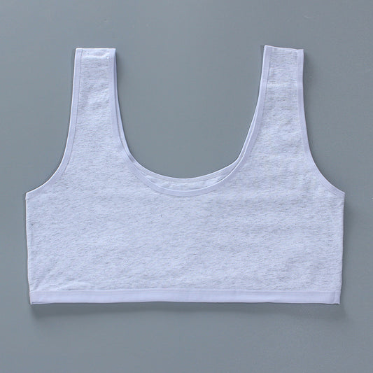 Fat Weight Cotton High School Summer Bras