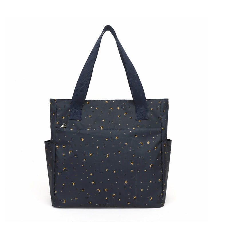 Women's Waterproof Printed Lightweight Portable Simple Commuter Women's Shoulder Bag
