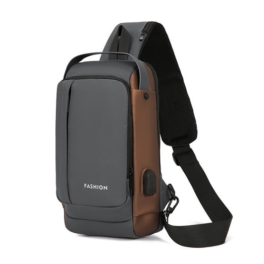Men's Beautiful Creative Multifunctional Charging Port Men's Chest Bags