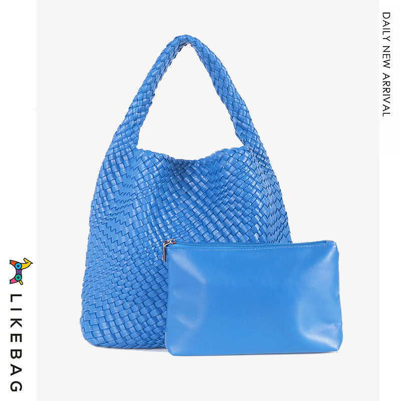Women's Handmade Woven Fashion Trend Large Capacity Shoulder Bags