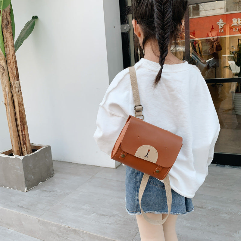 Solid Color Cute Bear Texture Shoulders Women's Shoulder Bag