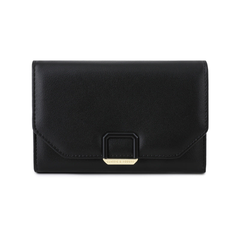 Women's Hollowed Fashion Short Design Folding Ladies Wallet