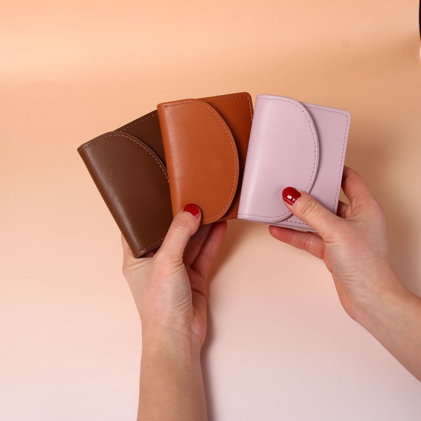 Women's Korean Short Solid Color High Sense Ladies Wallets