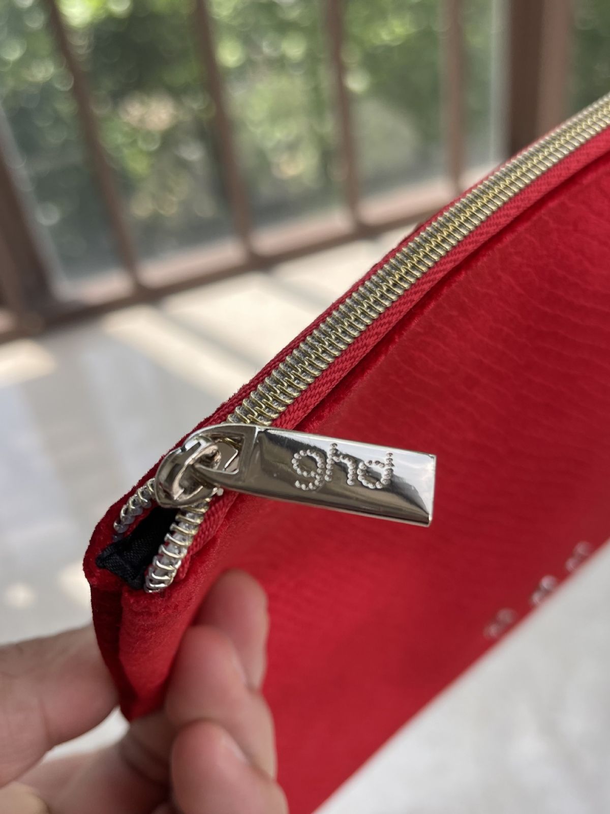 Red Silk Satin Portable Storage Multifunctional Cosmetic Bags