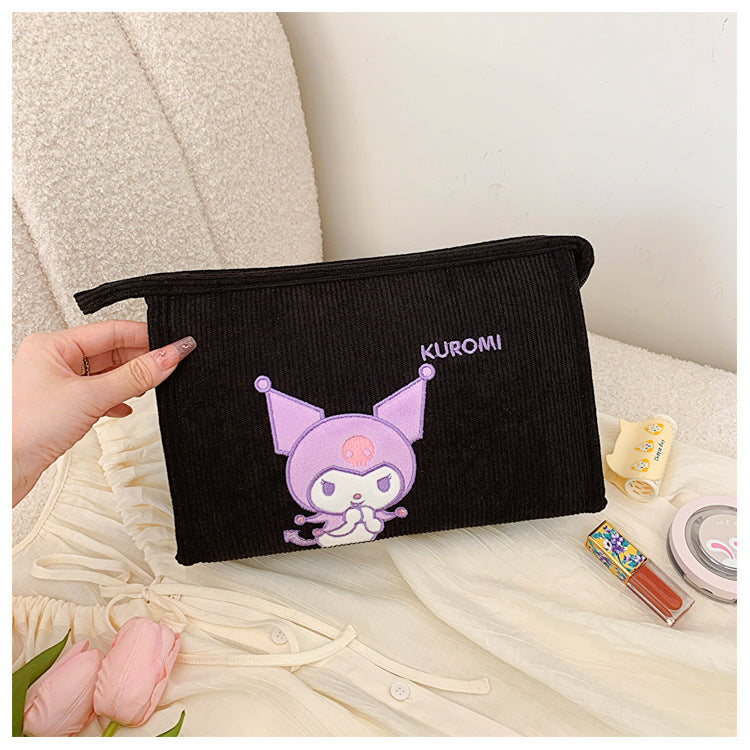 Women's Corduroy Cartoon Wash Portable Hand For Handbags