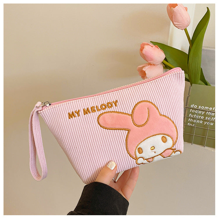 Women's Corduroy Cartoon Wash Portable Hand For Handbags