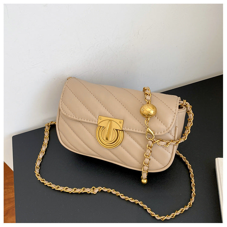 Western Style Embroidery Thread Female Autumn Popular Chain Retro Small Square Bags
