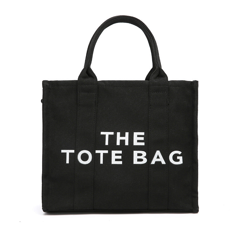 Women's Trendy Simple Fashion Letters Canvas Shoulder Bags