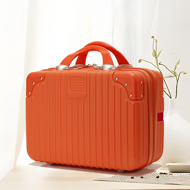 Inch Storage Mini Boarding Retro Blue Makeup Bag