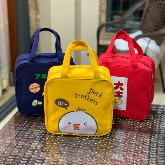 Style Cute Large Capacity Lunch Box Handbags