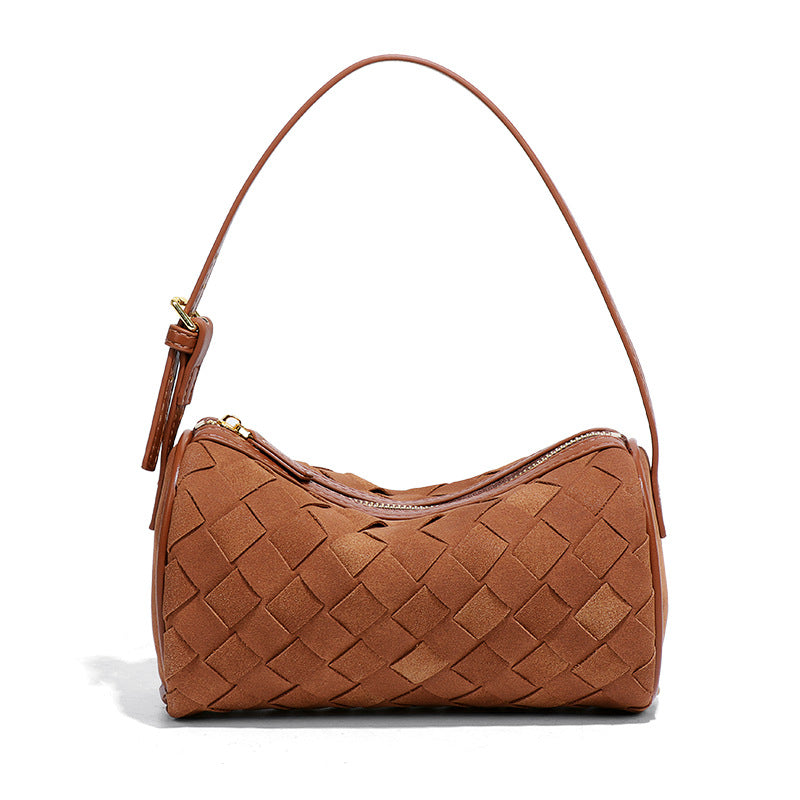 Women's Frosted Suede Woven Cylinder For Today Popular Bags
