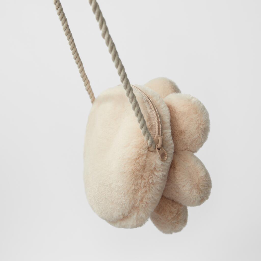 Women's Plush Flower Bug Shape Ornaments Mini Crossbody Bags