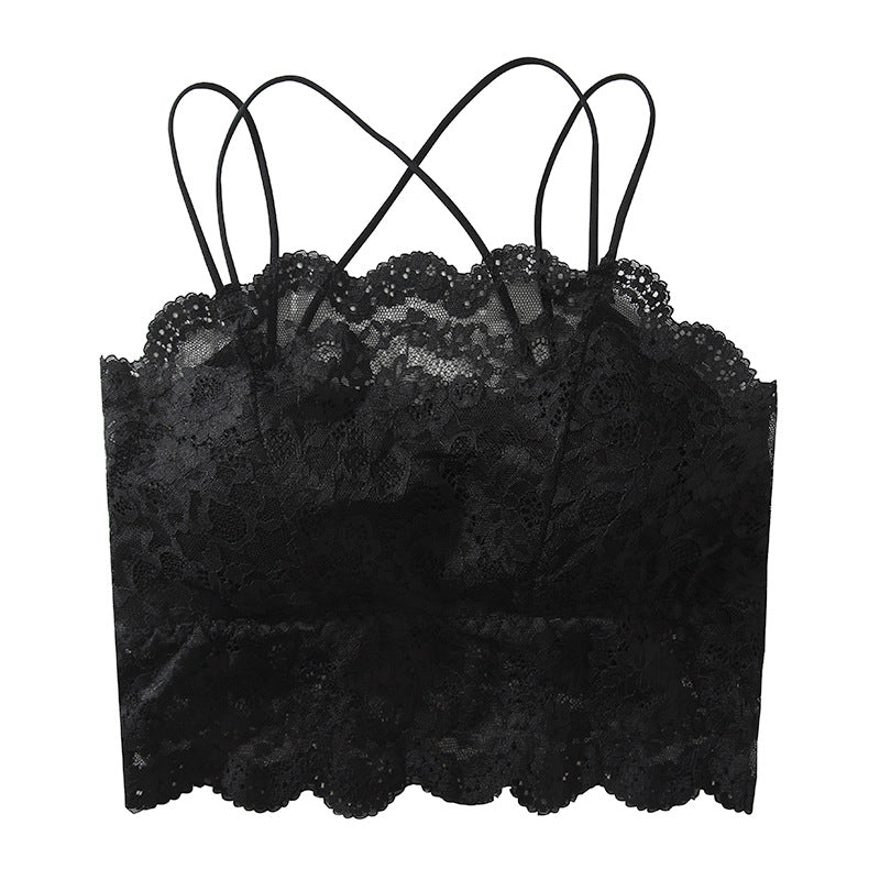 Women's Shoulder Straps Tube Top Push Up Breast Shaping Tanks Camis