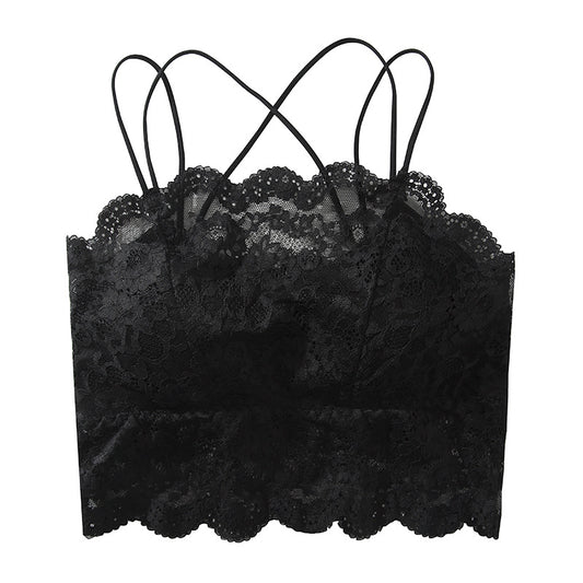 Women's Shoulder Straps Tube Top Push Up Breast Shaping Tanks Camis