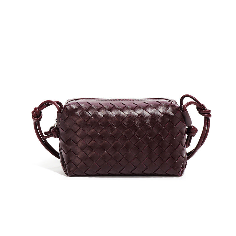 Women's Creative Hand Weaving Fashion Fashionable Boston Women's Messenger Bag