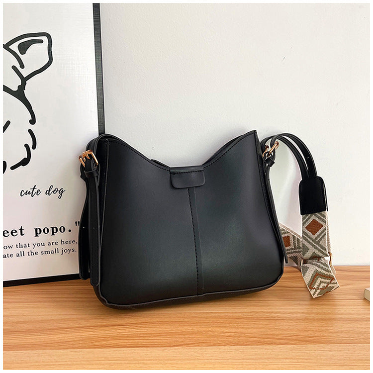 Women's Korean Style Affordable Luxury Fashion Retro Simple Solid Color Women's Shoulder Bag
