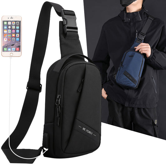 Men's Business Oxford Cloth Green Large Capacity Men's Chest Bags